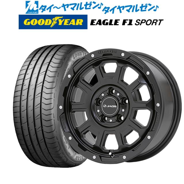 サマータイヤ ホイール4本セット JAOS ジャオス アダマス BL5 マットブラック 16インチ 7.0J グッドイヤー イーグル F1 SPORT 195/50R16 84V
