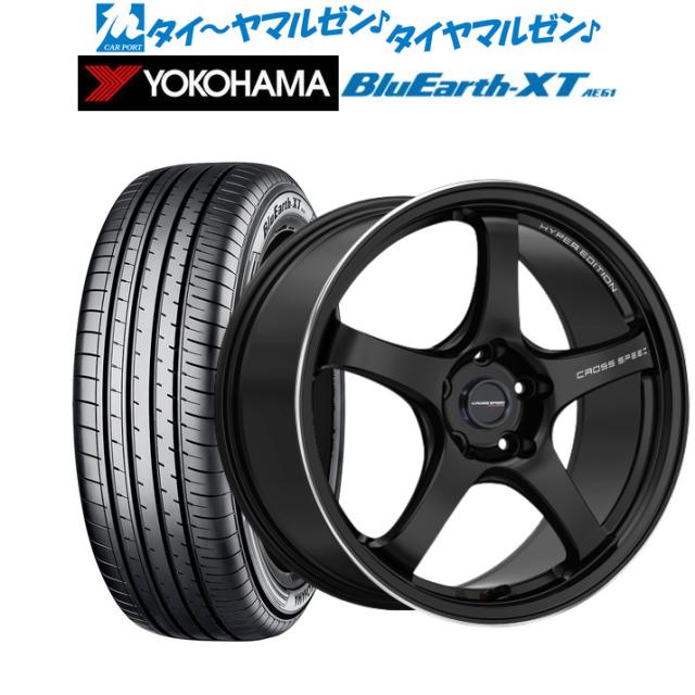 サマータイヤ ホイール4本セット ホットスタッフ クロススピード ハイパーエディション CR5 セミグロスブラック(GB) 17インチ 7.5J ヨコの通販は