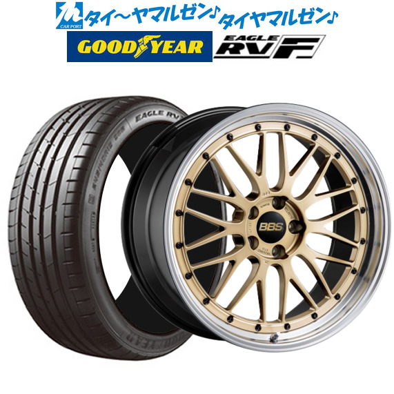 BBS JAPAN LM ゴールド×ブラックブライトダイヤカット(GL-BKBD) 20インチ 8.5J グッドイヤー イーグル RV-F(RVF) 245/35R20 95W XL サマータイヤ ホイール4本セットの通販は