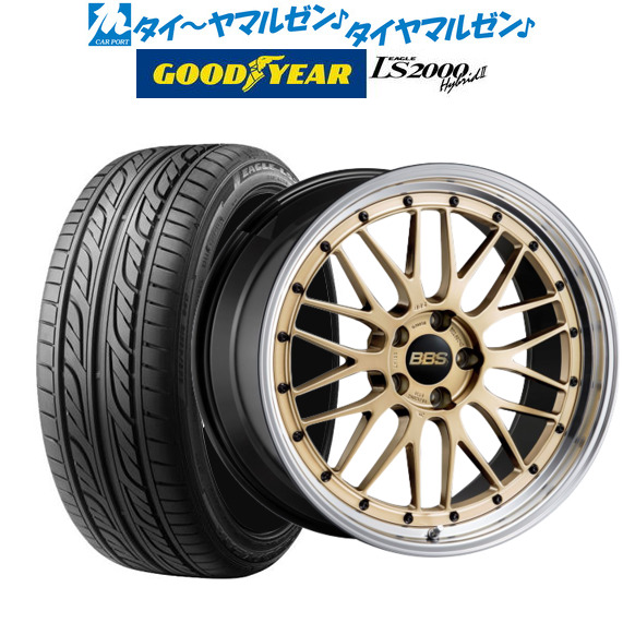 BBS JAPAN LM ゴールド×ブラックブライトダイヤカット(GL-BKBD) 19インチ 8.5J グッドイヤー イーグル LS2000 ハイブリッド2(HB2) 225/35R19 88W XL  サマータイヤ ホイール4本セットの通販は 256,725円