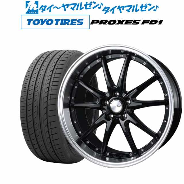 BADX ロクサーニ クロノグラスター ブラック/リムポリッシュ 19インチ 7.5J トーヨータイヤ プロクセス PROXES FD1 225/40R19 93W XL の通販は