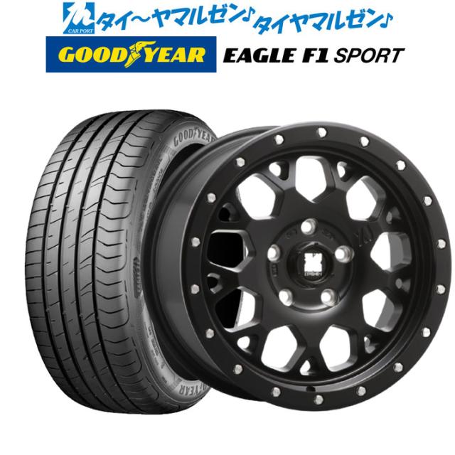 サマータイヤ ホイール4本セット MLJ エクストリーム XJ04 サテンブラック 16インチ 7.0J グッドイヤー イーグル F1 SPORT 195/50R16 84V 