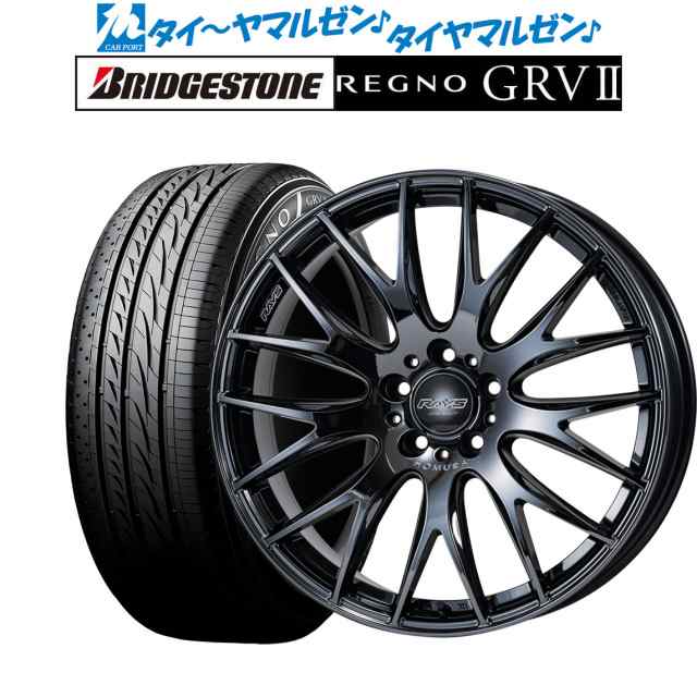 サマータイヤ ホイール4本セット レイズ HOMURA ホムラ 2×9 Plus JET BLACK EDITION III  ブラッククロームコーティング 20インチ 8.5J ｜au PAY マーケット