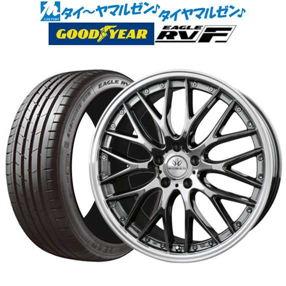 サマータイヤ ホイール4本セット BADX ロクサーニ マルチフォルケッタ SBC/リムポリッシュ 20インチ 8.5J グッドイヤー イーグル RV-F(RVの通販は