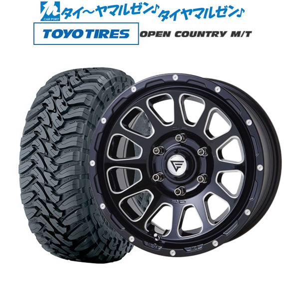 FORCE デルタフォース OVAL(オーバル) 17インチ 8.0J トーヨータイヤ オープンカントリー M/T 265/70R17 サマータイヤ ホイール4本セッの通販は