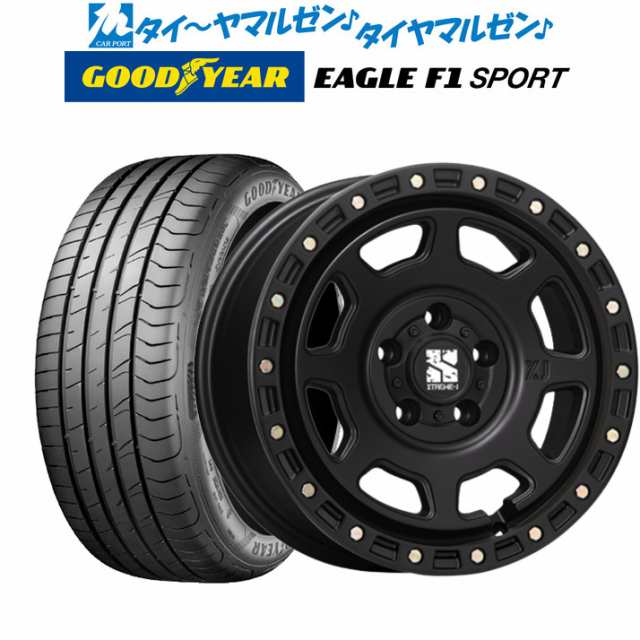 サマータイヤ ホイール4本セット MLJ エクストリーム XJ07 サテンブラック 16インチ 7.0J グッドイヤー イーグル F1 SPORT 195/50R16 84V