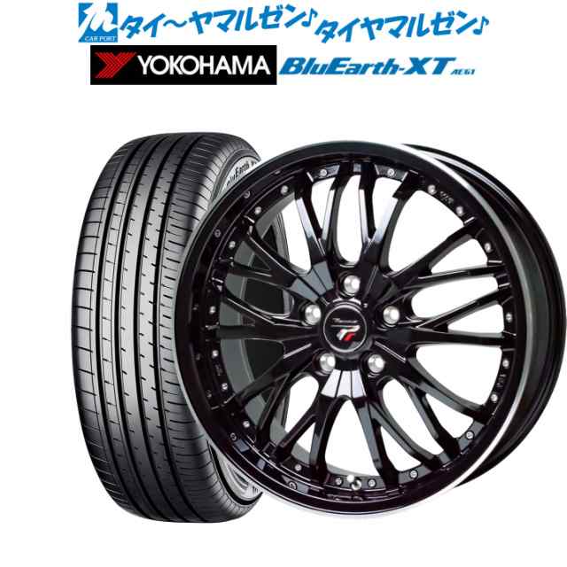 サマータイヤ ホイール4本セット ホットスタッフ プレシャス HM-3 メタリックブラックandリムポリッシュ(MB/リムP) 18インチ 8.0J ヨコハの通販は