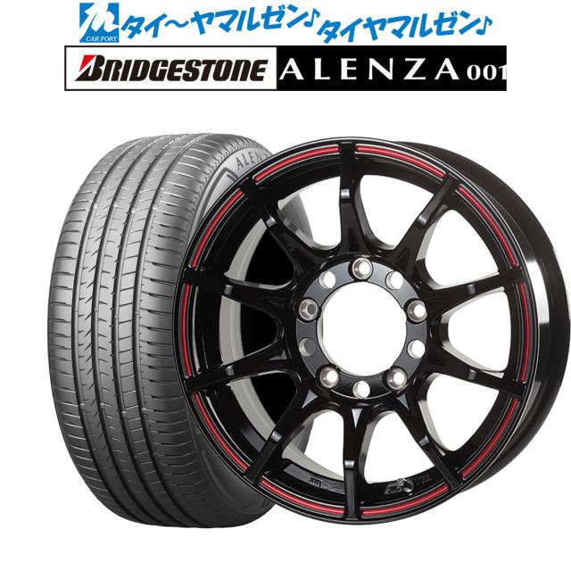 5ZIGEN ゴジゲン ブラックマン ジーアイ グロスブラックレッドライン(6-139) 17インチ 6.5J ブリヂストン ALENZA アレンザ 001 215/60R17 96H サマータイヤ ホイール4本セットの通販は 212,300円