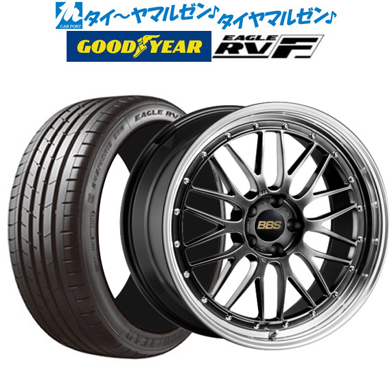 BBS JAPAN LM ダイヤモンドブラック×ブラックブライトダイヤカット(DB-BKBD) 19インチ 7.5J グッドイヤー イーグル RV-F(RVF) 225/45R19 96W XL  サマータイヤ ホイール4本セットの通販は