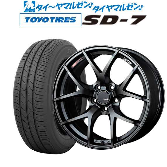 サマータイヤ ホイール4本セット タナベ SSR GT V03 フラットブラック 17インチ 7.0J トーヨータイヤ TOYO SD-7  215/45R17 87W ｜au PAY マーケット