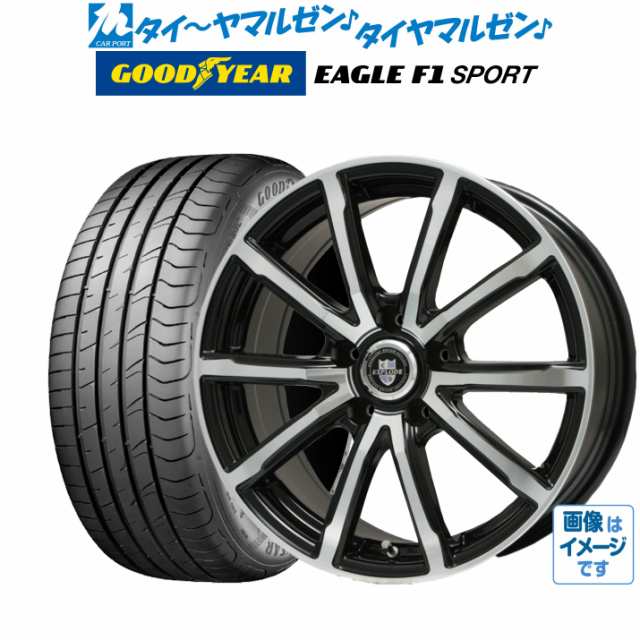 サマータイヤ ホイール4本セット ビッグウェイ エクスプラウド BPV ブラックポリッシュ 16インチ 6.5J グッドイヤー イーグル F1 SPORT 1