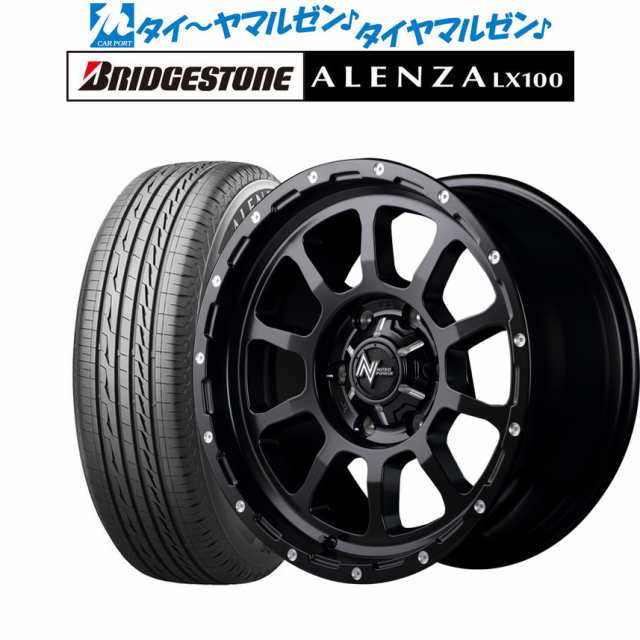 サマータイヤ ホイール4本セット MID ナイトロパワー M10 パーシング セミグロスブラック/マシニング 17インチ 8.0J ブリヂストン ALENZA|au PAY マーケット