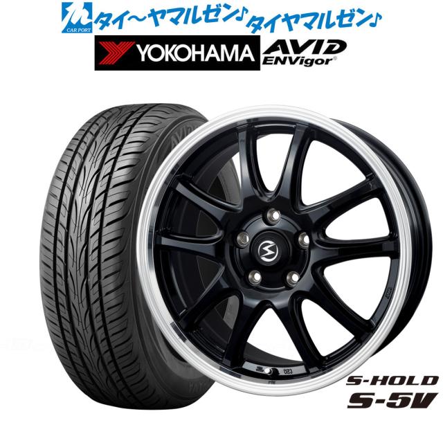 サマータイヤ ホイール4本セット BADX エスホールド S-5V(5穴 