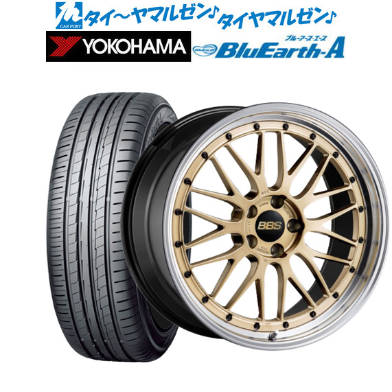 BBS JAPAN LM ゴールド×ブラックブライトダイヤカット(GL-BKBD) 20インチ 8.5J ヨコハマ BluEarth ブルーアース A (AE50) 235/30R20 88W XL  サマータイヤ ホイール4本セット