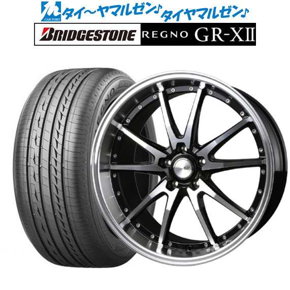 BADX ロクサーニ クロノグラスター ブラック/フェイスポリッシュ 19インチ 8.0J ブリヂストン REGNO レグノ GR-XII(GR-X2) 225/40R19 89Wの通販は