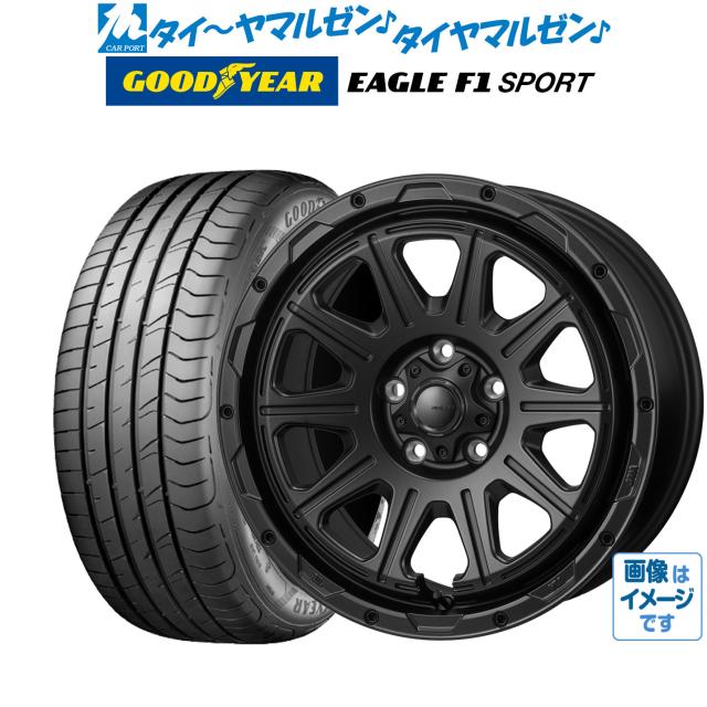 サマータイヤ ホイール4本セット モンツァ ハイブロック レグルス サテンブラック 16インチ 6.0J グッドイヤー イーグル F1 SPORT 195/50R16 84V