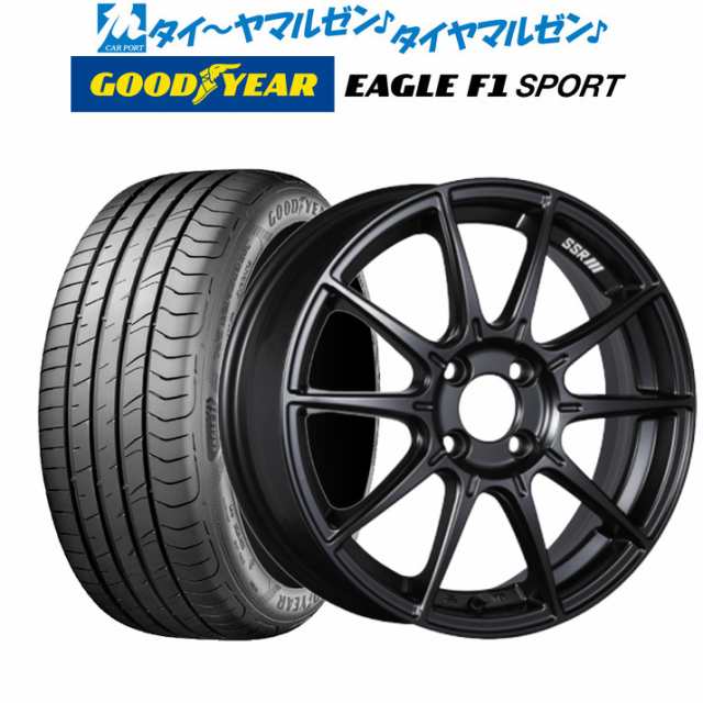 サマータイヤ ホイール4本セット タナベ SSR GT X01 フラットブラック 16インチ 6.5J グッドイヤー イーグル F1 SPORT 195/50R16 84V