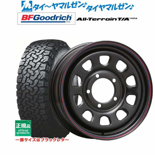 サマータイヤ ホイール4本セット MLJ デイトナ SS ブラック(赤青ライン)/ジムニー専用 15インチ 6.0J グッドリッチ オールテレーン T/A  Kの通販はau PAY マーケット カーポートマルゼン au PAY マーケット－通販サイト