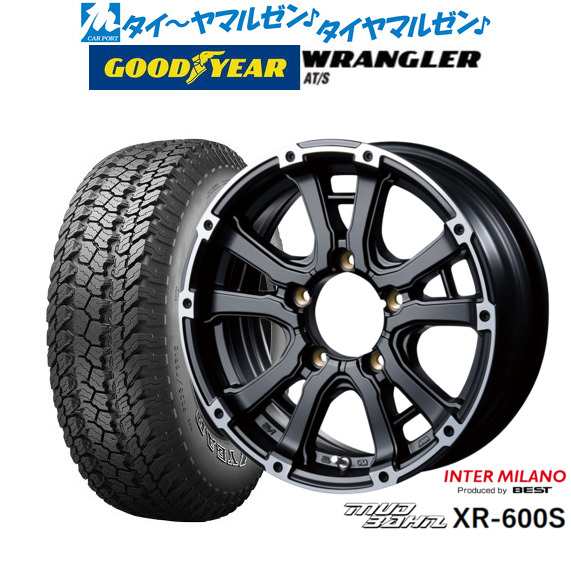 インターミラノ マッドバーン XR-600S 16インチ 5.5J グッドイヤー ラングラー AT/S 215/70R16 サマータイヤ ホイール4本セットの通販は