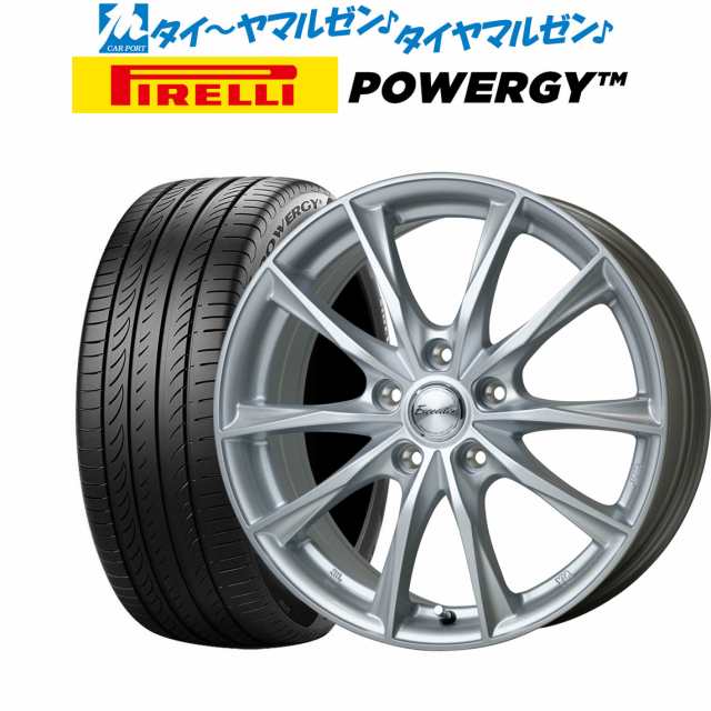 ホットスタッフ エクシーダー E06 15インチ 6.0J ピレリ POWERGY (パワジー) 195/65R15 サマータイヤ ホイール4本セット