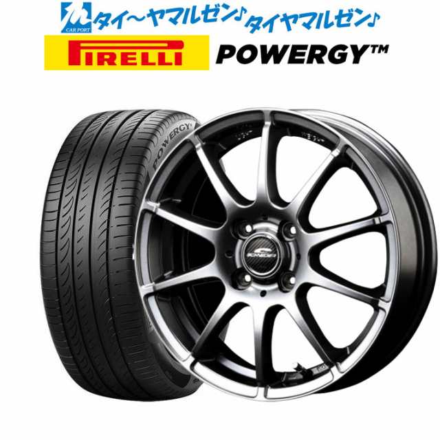 MID シュナイダー スタッグ 16インチ 6.0J ピレリ POWERGY (パワジー) 195/60R16 サマータイヤ ホイール4