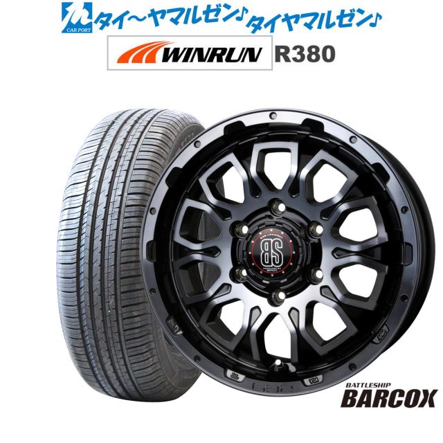 BADX ロクサーニ バトルシップ バルコックス 16インチ 6.5J WINRUN ウインラン R380 215/65R16 サマータイヤ ホイール4本セット