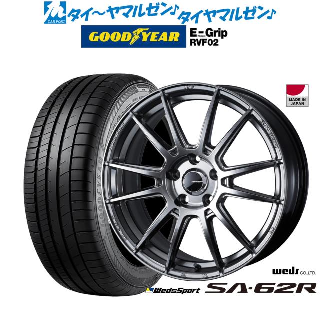 ウェッズ ウェッズスポーツ SA-62R 18インチ 7.5J グッドイヤー エフィシエント グリップ RVF02 225/45R18 サマータイヤ ホイール4本セットの通販は 180,800円