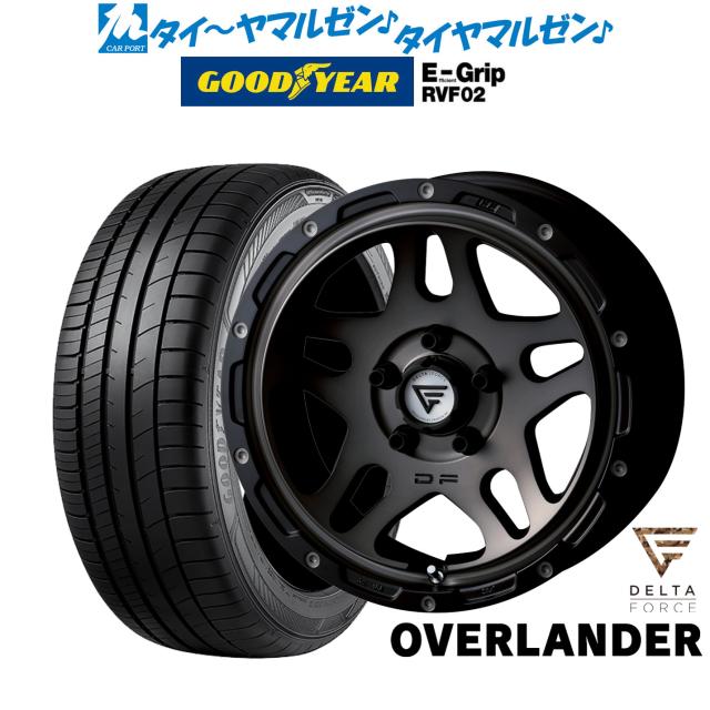 FORCE デルタフォース OVERLANDER(オーバーランダー) 16インチ 7.0J グッドイヤー エフィシエント グリップ RVF02 215/60R16 サマータイヤ ホイール4本セット