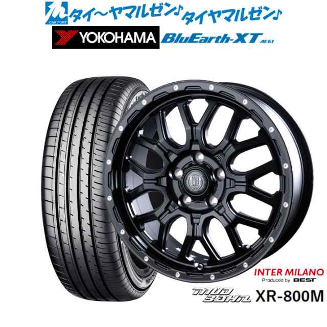 インターミラノ マッドバーン XR-800M 17インチ 7.0J ヨコハマ BluEarth ブルーアース XT (AE61) 215/65R17 サマータイヤ ホイール4本セの通販は