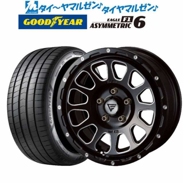 FORCE デルタフォース OVAL(オーバル) 17インチ 7.0J グッドイヤー イーグル F1 アシメトリック6 225/45R17 サマータイヤ ホイール4本セの通販は 136,600円