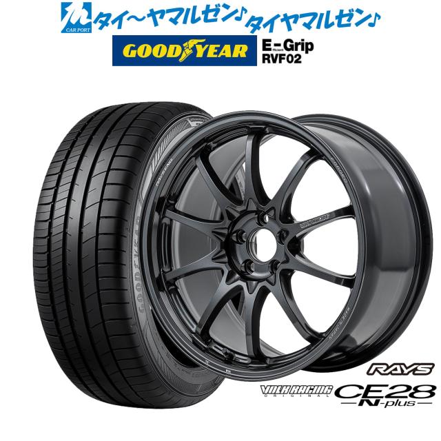 レイズ ボルクレーシング CE28 N-plus 18インチ 8.0J グッドイヤー エフィシエント グリップ RVF02 225/50R18 サマータイヤ ホイール4本セット