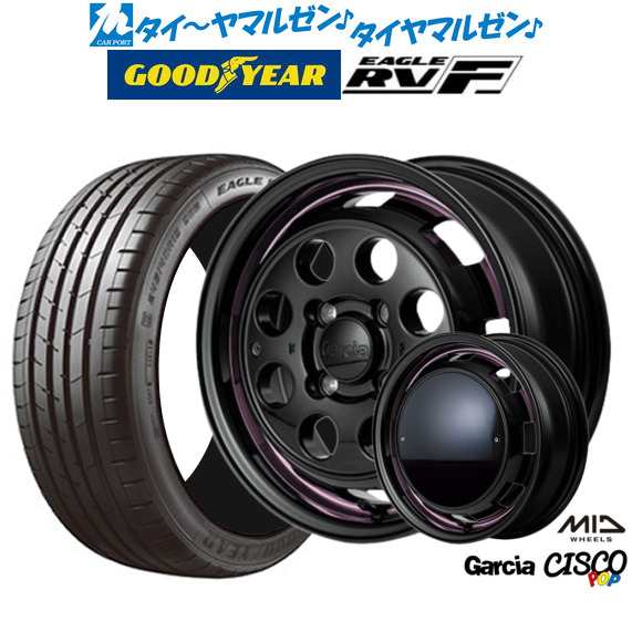 MID ガルシア シスコ POP 15インチ 4.5J グッドイヤー イーグル RV-F(RVF) 165/55R15 サマータイヤ ホイール4本セット