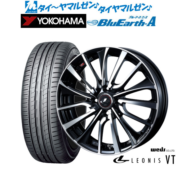 ウェッズ レオニス VT パールブラック/ミラーカット 14インチ 5.5J ヨコハマ BluEarth ブルーアース A (AE50) 175/70R14 84H サマータイヤ ホイール4本セットの通販は