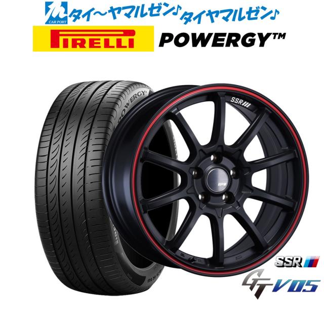 タナベ SSR GT V05 18インチ 7.5J ピレリ POWERGY (パワジー) 225/50R18 サマータイヤ ホイール4本セット