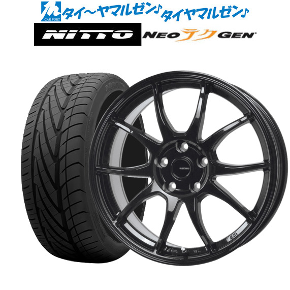 サマータイヤ ホイール4本セット ホットスタッフ G.speed G-06 メタリックブラック(MBK) 18インチ 7.5J NITTO NEO GEN 215/40R18 89W XL