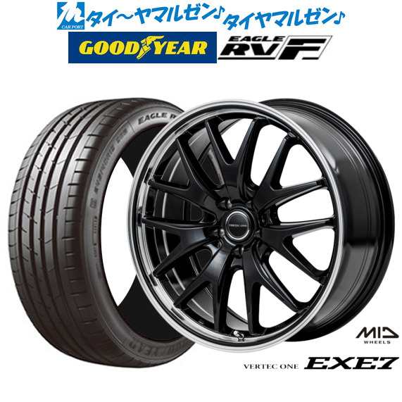 MID ヴァーテック ワン EXE7 18インチ 8.0J グッドイヤー イーグル RV-F(RVF) 215/50R18 サマータイヤ ホイール4本セットの通販は 98,285円
