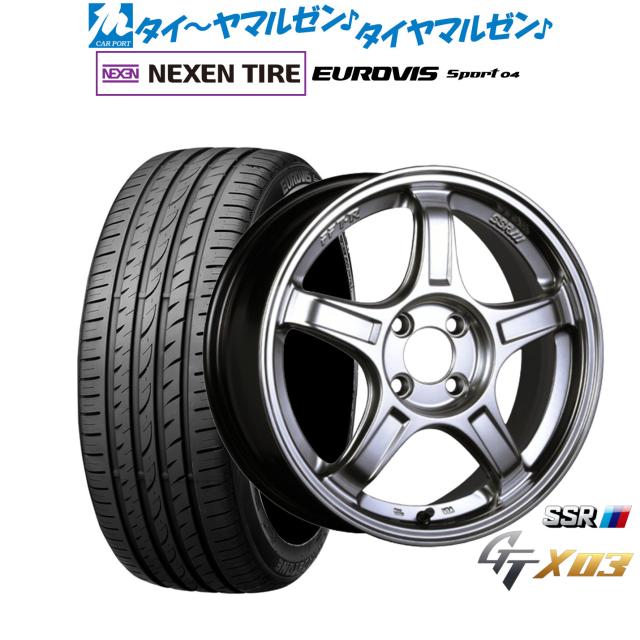 タナベ SSR GT X03 16インチ 6.5J NEXEN ネクセン ロードストーン ユーロビズ Sport 04 195/45R16 サマータイヤ ホイール4本セット