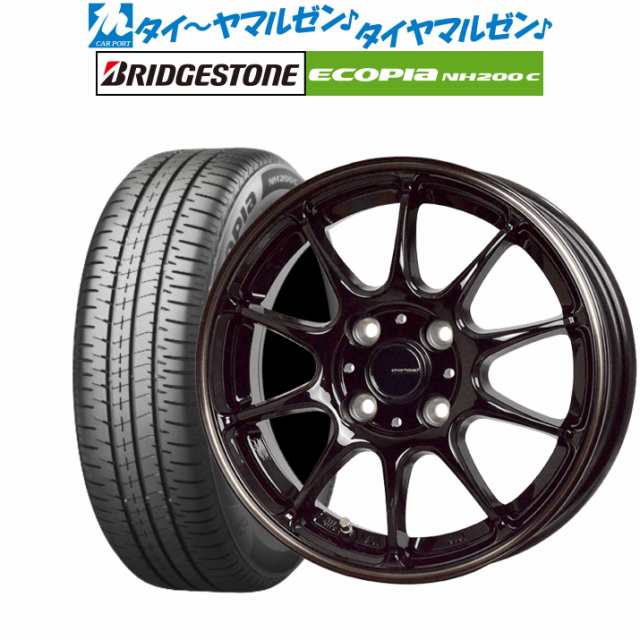 ホットスタッフ G.speed P-07 15インチ 4.5J ブリヂストン ECOPIA エコピア NH200C 165/60R15 サマータイヤ ホイール4本セット