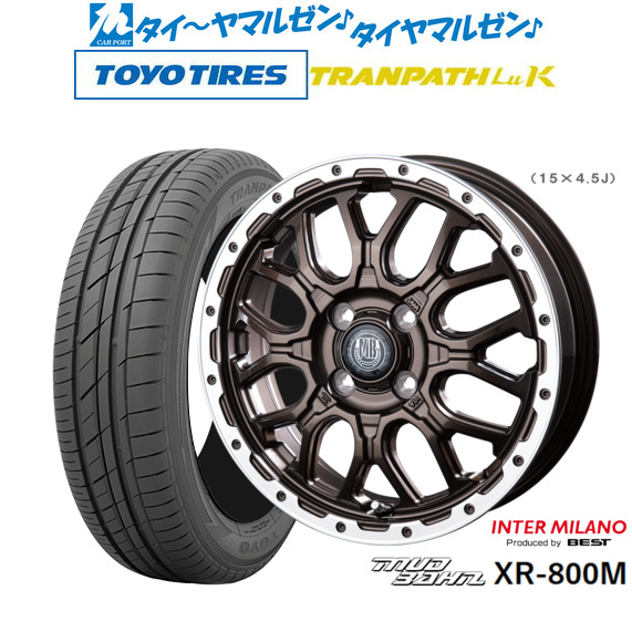 インターミラノ マッドバーン XR-800M 14インチ 4.5J トーヨータイヤ トランパス TRANPATH LuK 165/55R14 サマータイヤ ホイール4本セットの通販は