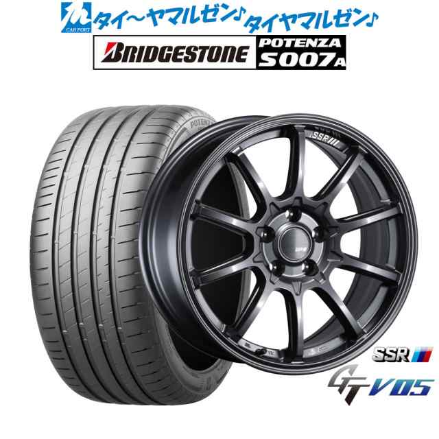 タナベ SSR GT V05 17インチ 7.0J ブリヂストン POTENZA ポテンザ S007A 225/55R17 サマータイヤ ホイール4本セットの通販は