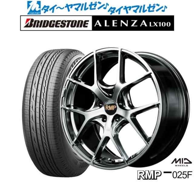 サマータイヤ ホイール4本セット MID RMP 025F ハイパーメタルコート/ブラッシュドフィニッシュ 18インチ 8.0J ブリヂストン  ALENZA アレの通販はau PAY マーケット - カーポートマルゼン | au PAY マーケット－通販サイト