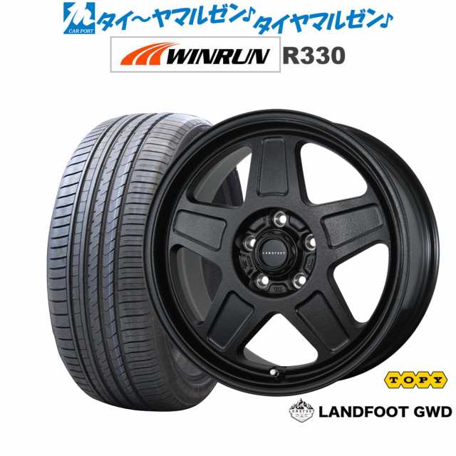 トピー ランドフット GWD 17インチ 7.0J WINRUN ウインラン R330 215/45R17 サマータイヤ ホイール4本セット