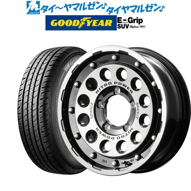 MID ナイトロパワー H12 ショットガン 15インチ 6.0J グッドイヤー エフィシエント グリップ SUV HP01 195/80R15 サマータイヤ ホイール4の通販は