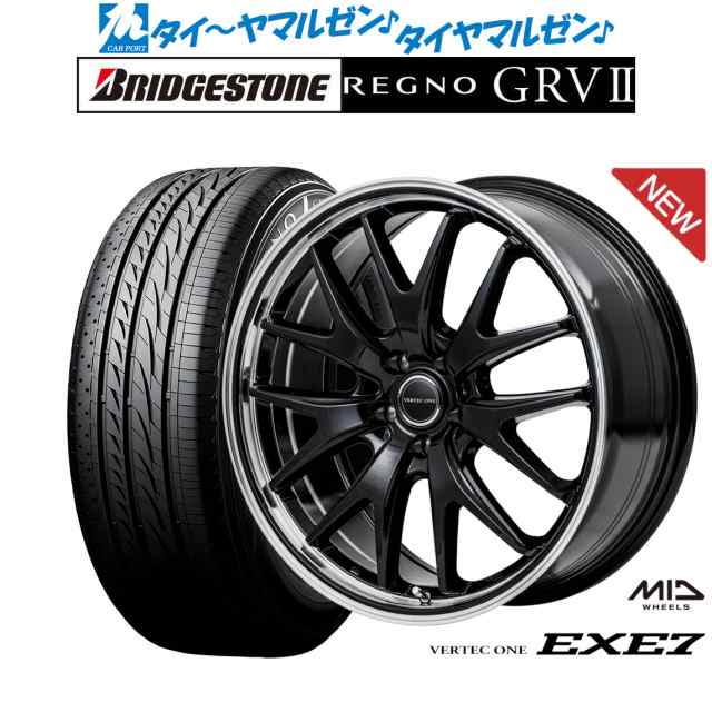 MID ヴァーテック ワン EXE7 18インチ 7.0J ブリヂストン REGNO レグノ GRVII(GRV2) 225/50R18 サマータイヤ  ホイール4本セットの通販はau PAY マーケット - カーポートマルゼン | au PAY マーケット－通販サイト