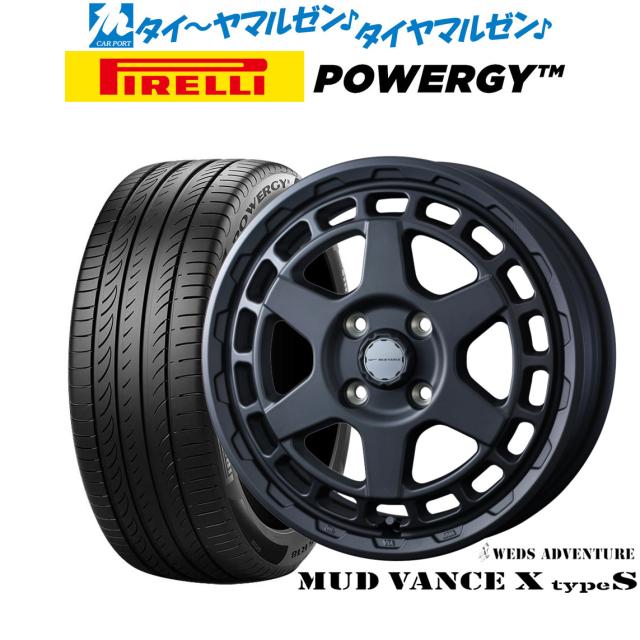 ウェッズ アドベンチャー マッドヴァンス X タイプS 15インチ 4.5J ピレリ POWERGY (パワジー) 165/55R15 サマータイヤ ホイール4本セット