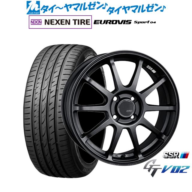 タナベ SSR GT V02 17インチ 7.0J NEXEN ネクセン ロードストーン ユーロビズ Sport 04 205/40R17 サマータイヤ ホイール4本セット