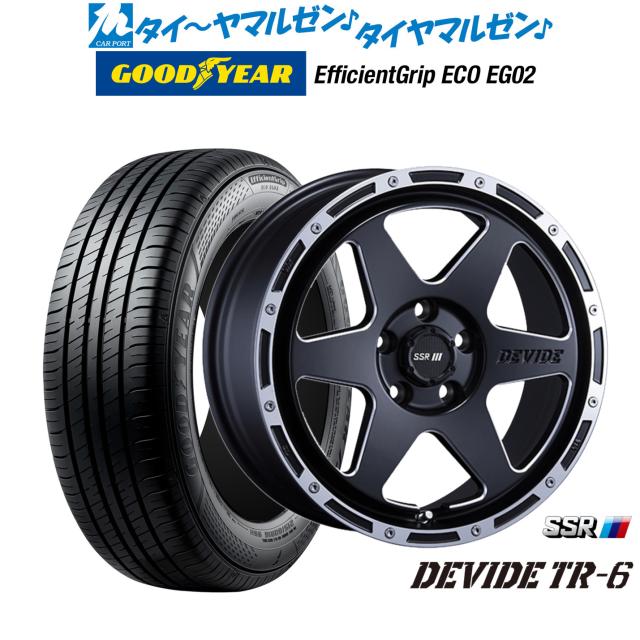 タナベ SSR ディバイド TR-6 16インチ 7.0J グッドイヤー エフィシエント グリップ エコ EG02 195/50R16 サマータイヤ ホイール4本セット
