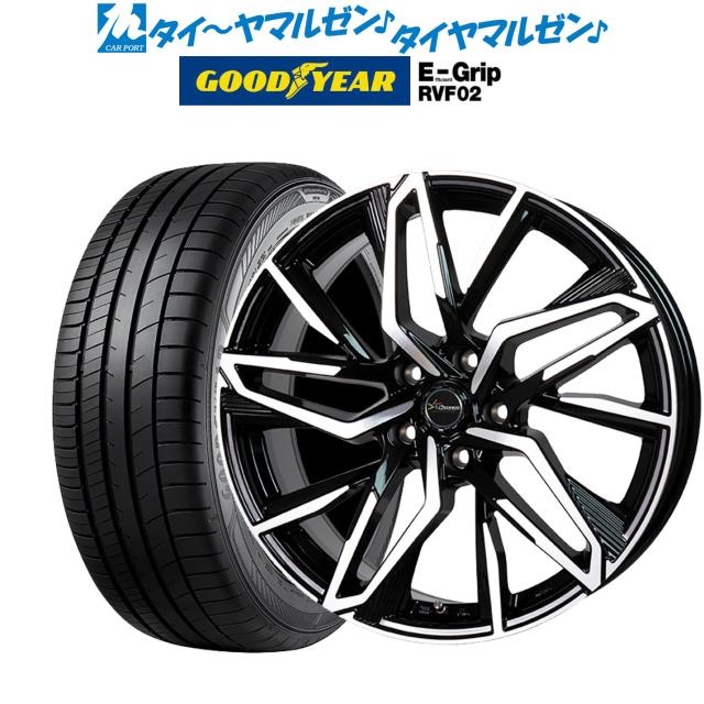 ホットスタッフ クロノス CH-112 17インチ 7.0J グッドイヤー エフィシエント グリップ RVF02 205/50R17 サマータイヤ ホイール4本セット 129,400円