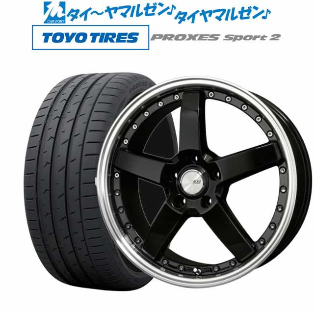 BADX ロクサーニ グラスターファイブ 19インチ 7.5J トーヨータイヤ プロクセス PROXES スポーツ2  225/45R19 サマータイヤ ホイール4本の通販は