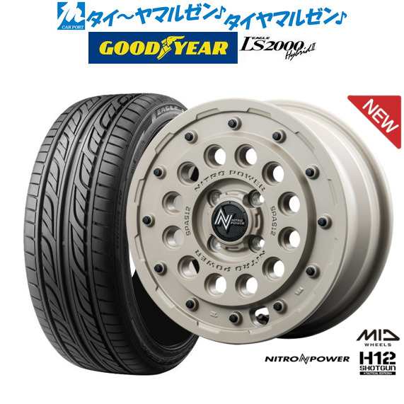 MID ナイトロパワー H12 ショットガン タクティカルエディション 14インチ 4.5J グッドイヤー イーグル LS2000 ハイブリッド2(HB2) 165/5